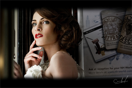 Glamorous portrait of a bride